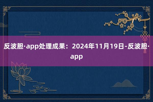 反波胆·app处理成果：2024年11月19日-反波胆·app