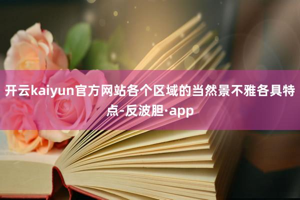 开云kaiyun官方网站各个区域的当然景不雅各具特点-反波胆·app