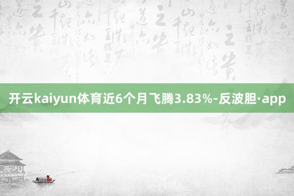 开云kaiyun体育近6个月飞腾3.83%-反波胆·app
