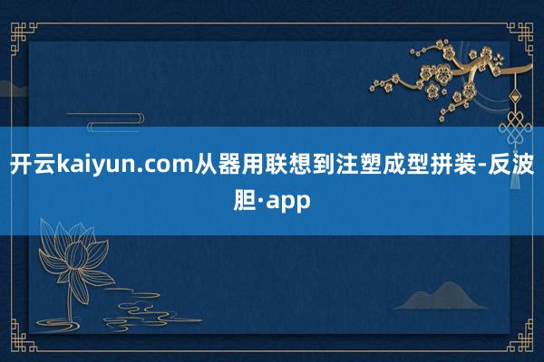 开云kaiyun.com从器用联想到注塑成型拼装-反波胆·app
