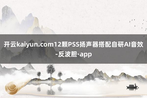 开云kaiyun.com12颗PSS扬声器搭配自研AI音效-反波胆·app