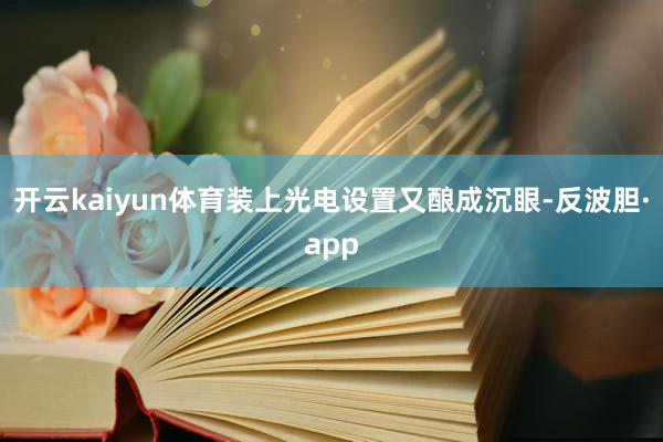 开云kaiyun体育装上光电设置又酿成沉眼-反波胆·app