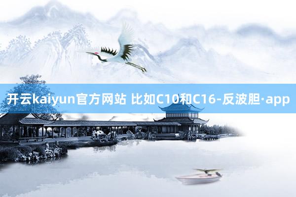 开云kaiyun官方网站 比如C10和C16-反波胆·app