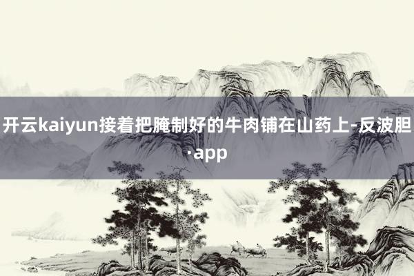 开云kaiyun接着把腌制好的牛肉铺在山药上-反波胆·app