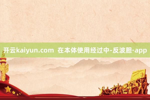 开云kaiyun.com  在本体使用经过中-反波胆·app