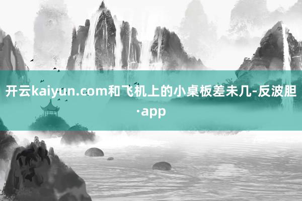 开云kaiyun.com和飞机上的小桌板差未几-反波胆·app