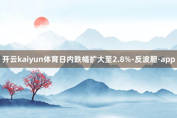 开云kaiyun体育日内跌幅扩大至2.8%-反波胆·app