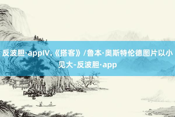 反波胆·appⅣ.《搭客》/鲁本·奥斯特伦德图片以小见大-反波胆·app