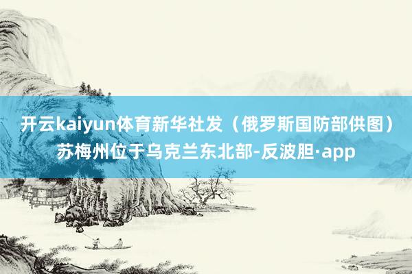 开云kaiyun体育新华社发（俄罗斯国防部供图）苏梅州位于乌克兰东北部-反波胆·app