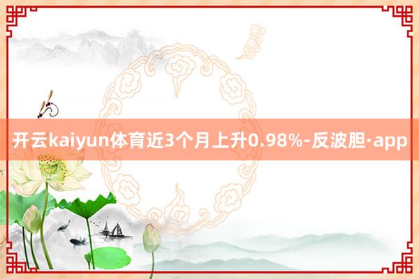 开云kaiyun体育近3个月上升0.98%-反波胆·app