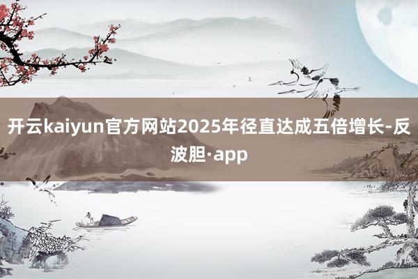 开云kaiyun官方网站2025年径直达成五倍增长-反波胆·app
