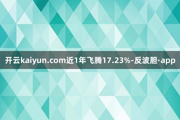 开云kaiyun.com近1年飞腾17.23%-反波胆·app