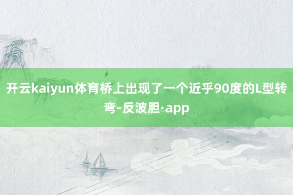 开云kaiyun体育桥上出现了一个近乎90度的L型转弯-反波